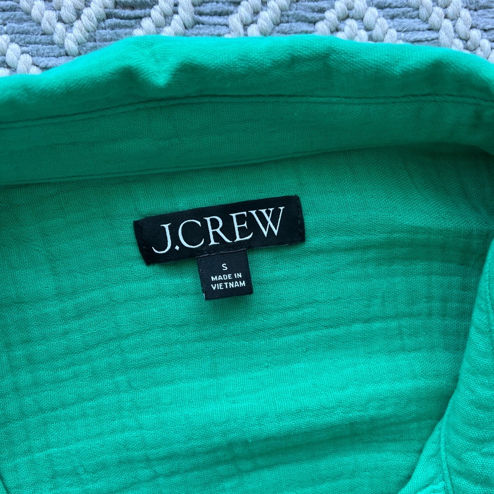 J Crew Gauze Short-sleeve collared dress - Picture 7 of 9